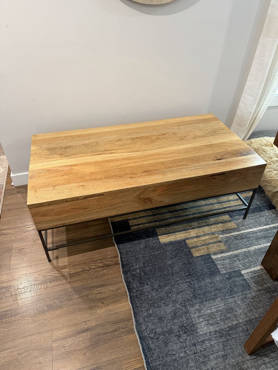 50” West Elm Industrial Coffee Table