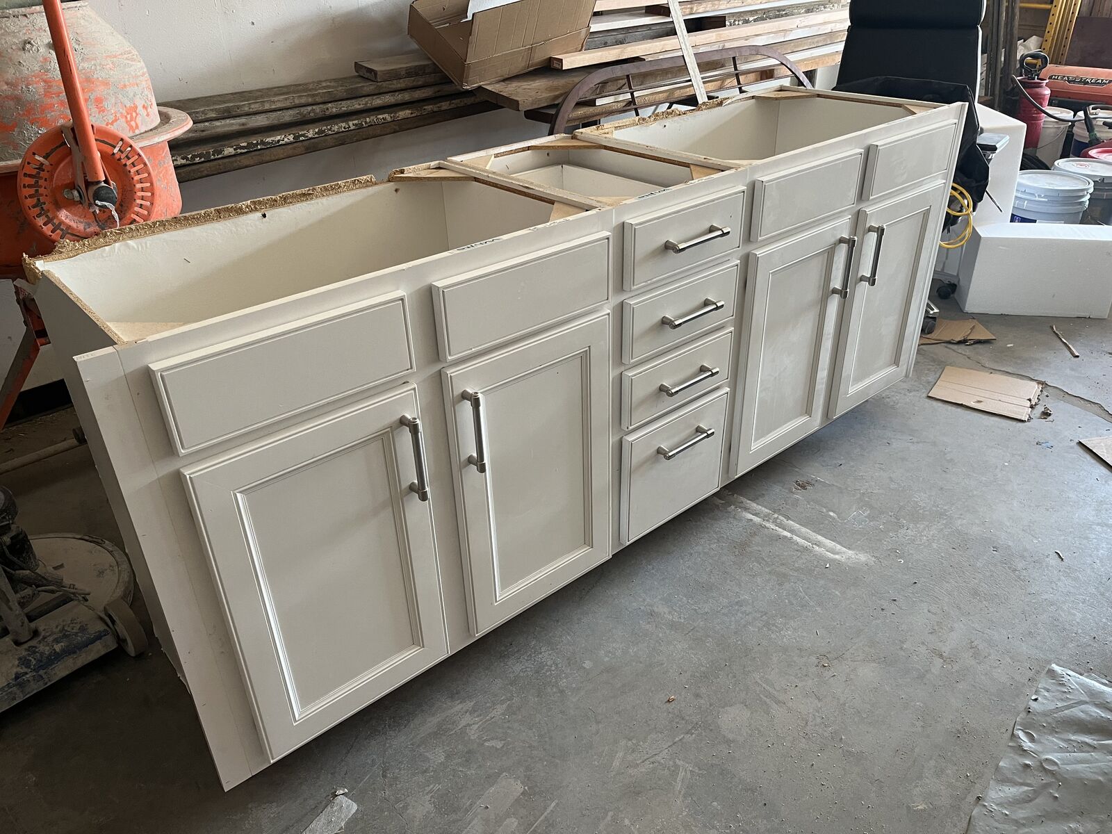 White Bathroom Cabinet Set