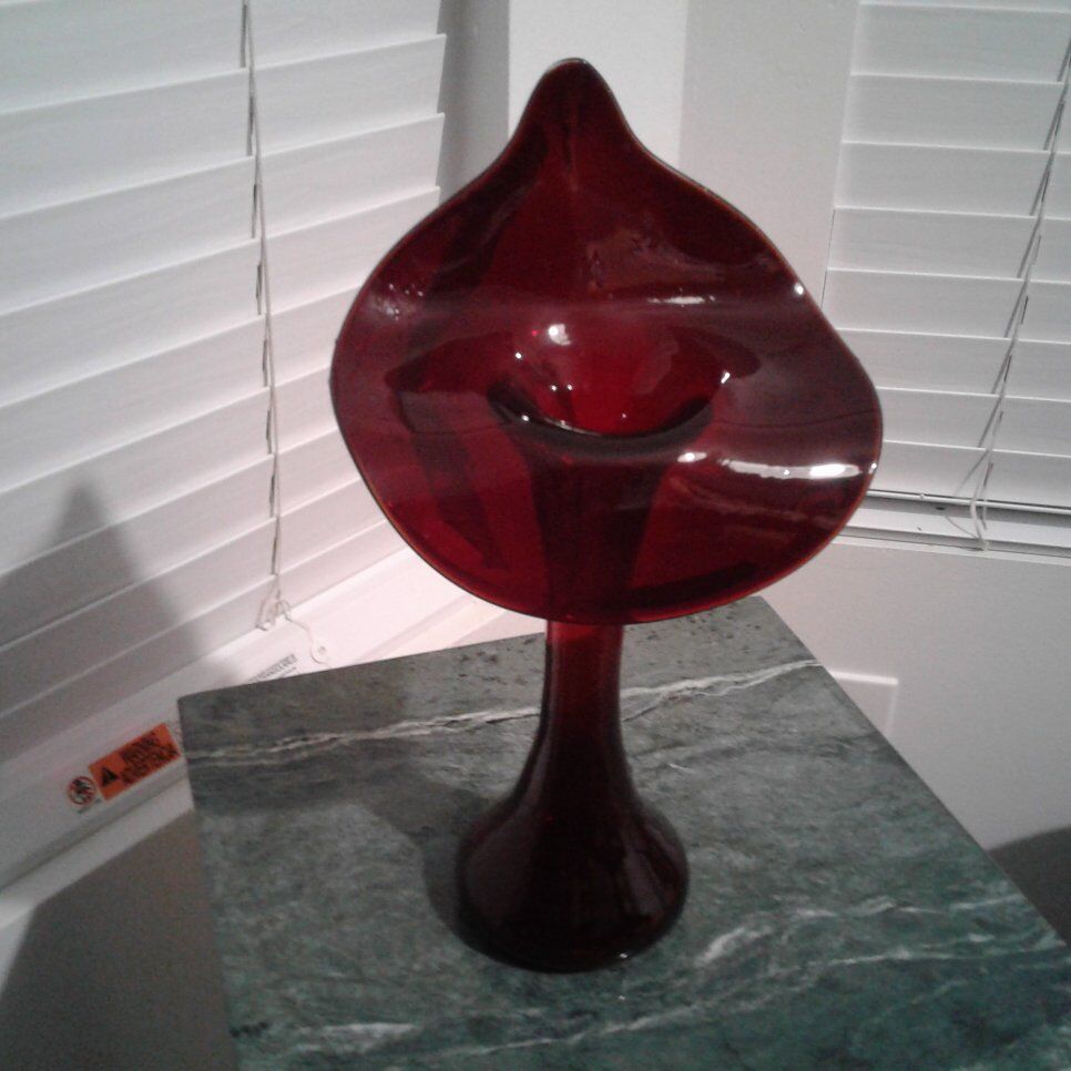 Antique Vintage Ruby Glass Jack The Pulpit