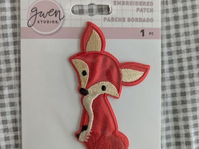 Gwen Studios Fox Embroidered Iron-On Patch