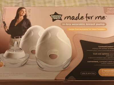 new in box tommee tippee hands free breast pump