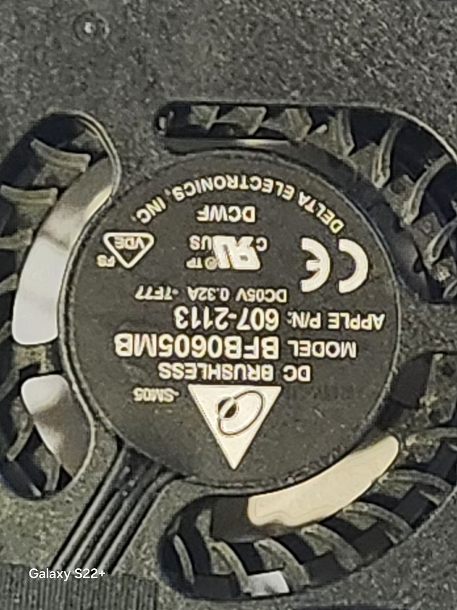 Apple Delta BFB0605MB 607-2113 DC 0.32A 5V DC Brushless Cooling Fan