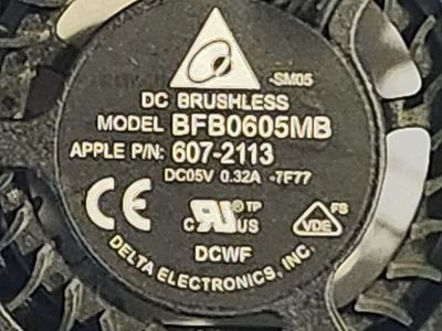 Apple Delta BFB0605MB 607-2113 DC 0.32A 5V DC Brushless Cooling Fan