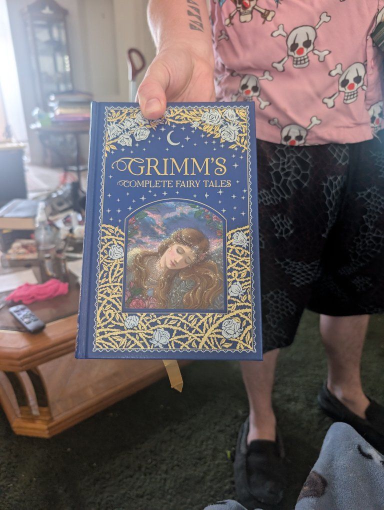 Grimm's Complete Fairy Tales Hardcover Book Collector's Edition with Ribbon Bookmark