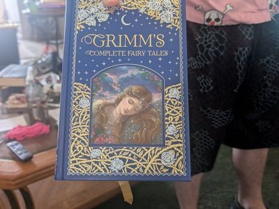 Grimm's Complete Fairy Tales Hardcover Book Collector's Edition with Ribbon Bookmark