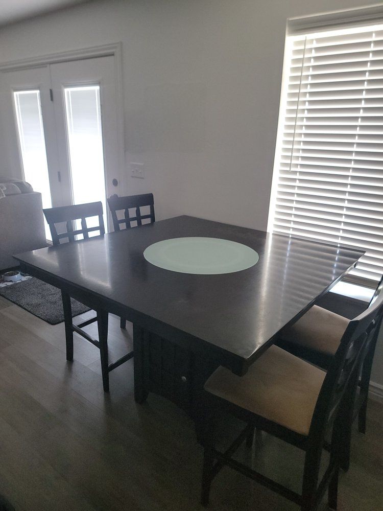 Counter height kitchen table