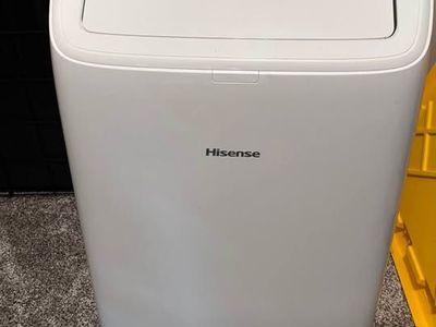 Hisense 8,000 BTU Portable Air Conditioner with Dual Hose and Inverter