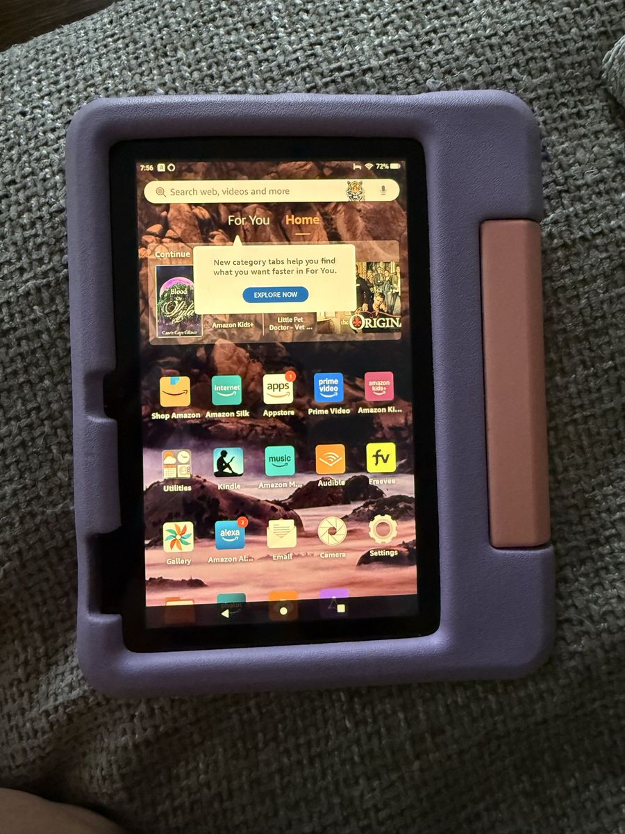 Amazon Fire 7 Kids Edition Tablet 16GB Lavender/Pink with Kid-Proof Case