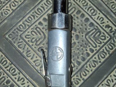 Vintage Pneumatic Air Ratchet Wrench Tool with Quick Connect Fitting