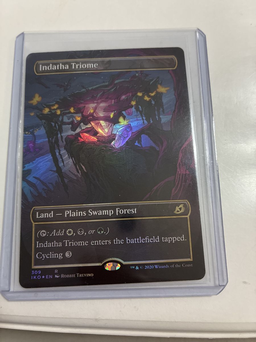 Indatha Triome IKO EN MTG Magic: The Gathering Robbie Trevino Plains Swamp Forest NM/M