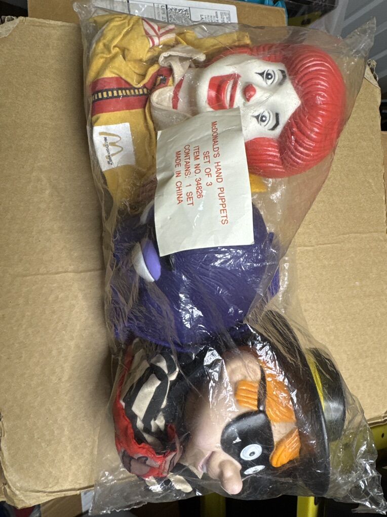 1993 McDonald's Hand Puppets *Rare*