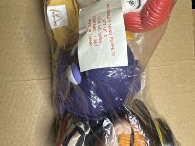 1993 McDonald's Hand Puppets *Rare*