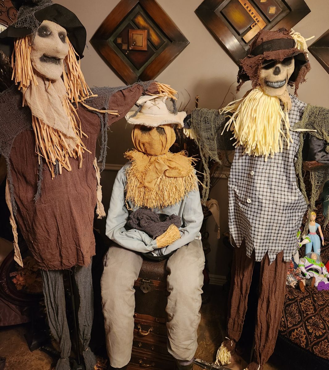 Halloween animatronics 3 scarecrows 