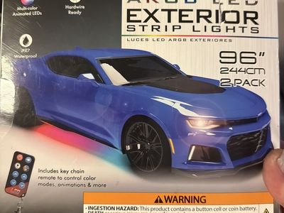 ARGB Led Exterior Strip Lights 96" 2 Pack