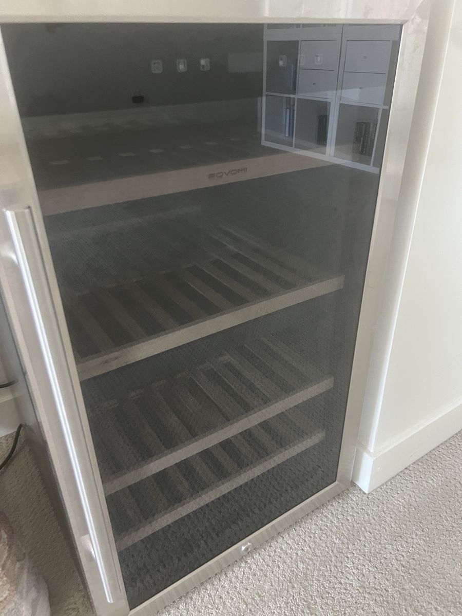 FOVOMI 24" Stainless Steel Wine & Beverage Cooler, 52-Bottle Capacity, Dual Zone