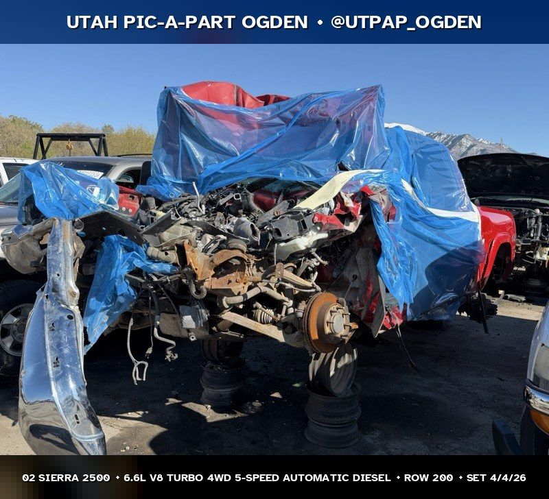 2002 GMC Sierra 2500 GMT800 Parts - UTPAP Ogden
