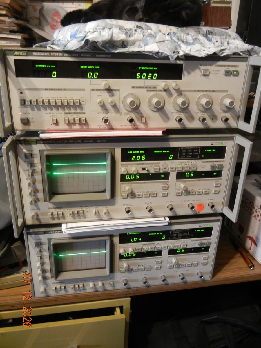 Anritsu  Microwave system analyzer    THREE pieces     I also have the shipping cases for these