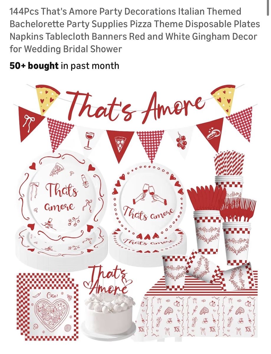 Bachelorette Party Decorations Pizza Themed