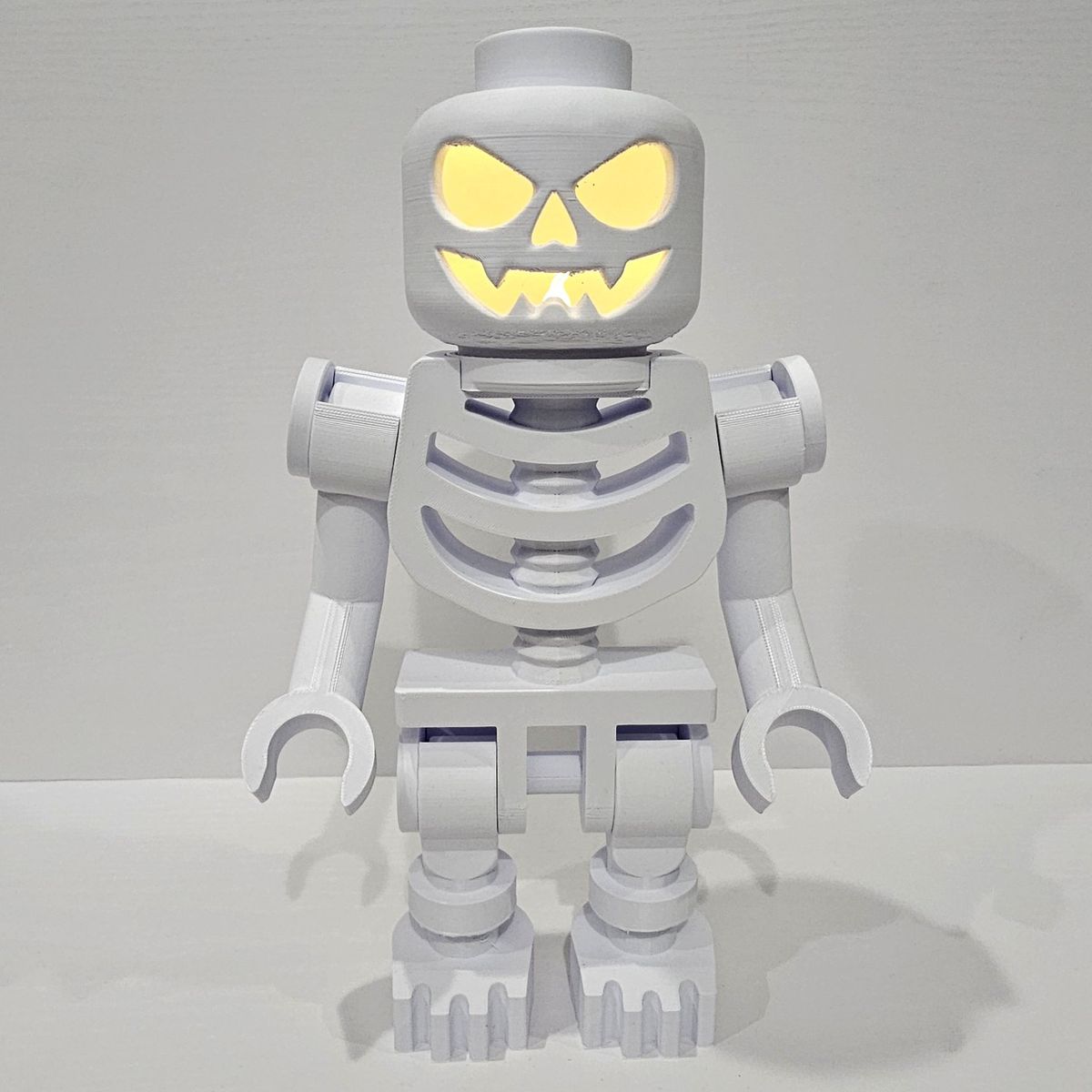 Giant 3D Printed Lego Inspired Skeleton Figure