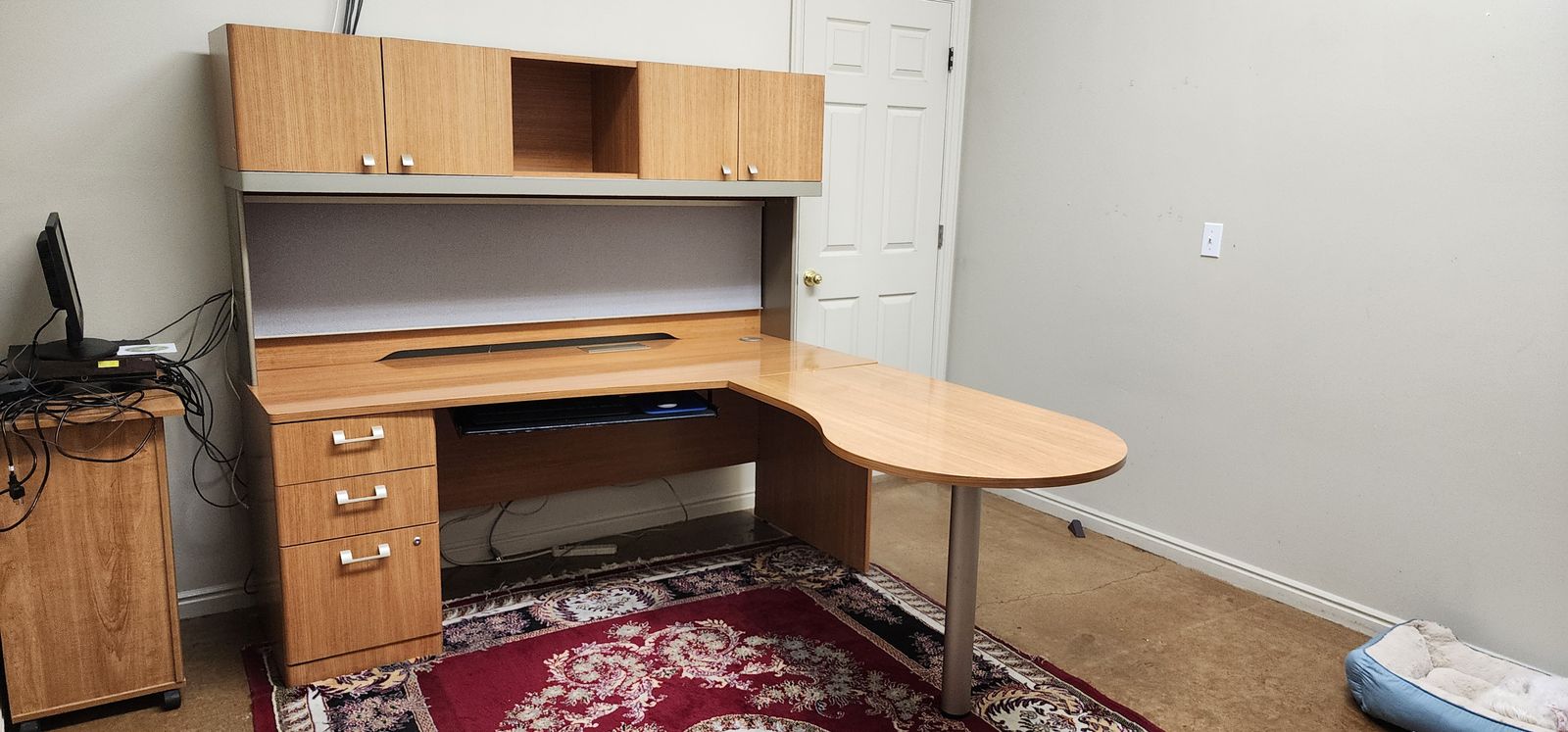 Office Desk with Credenza and Exchange