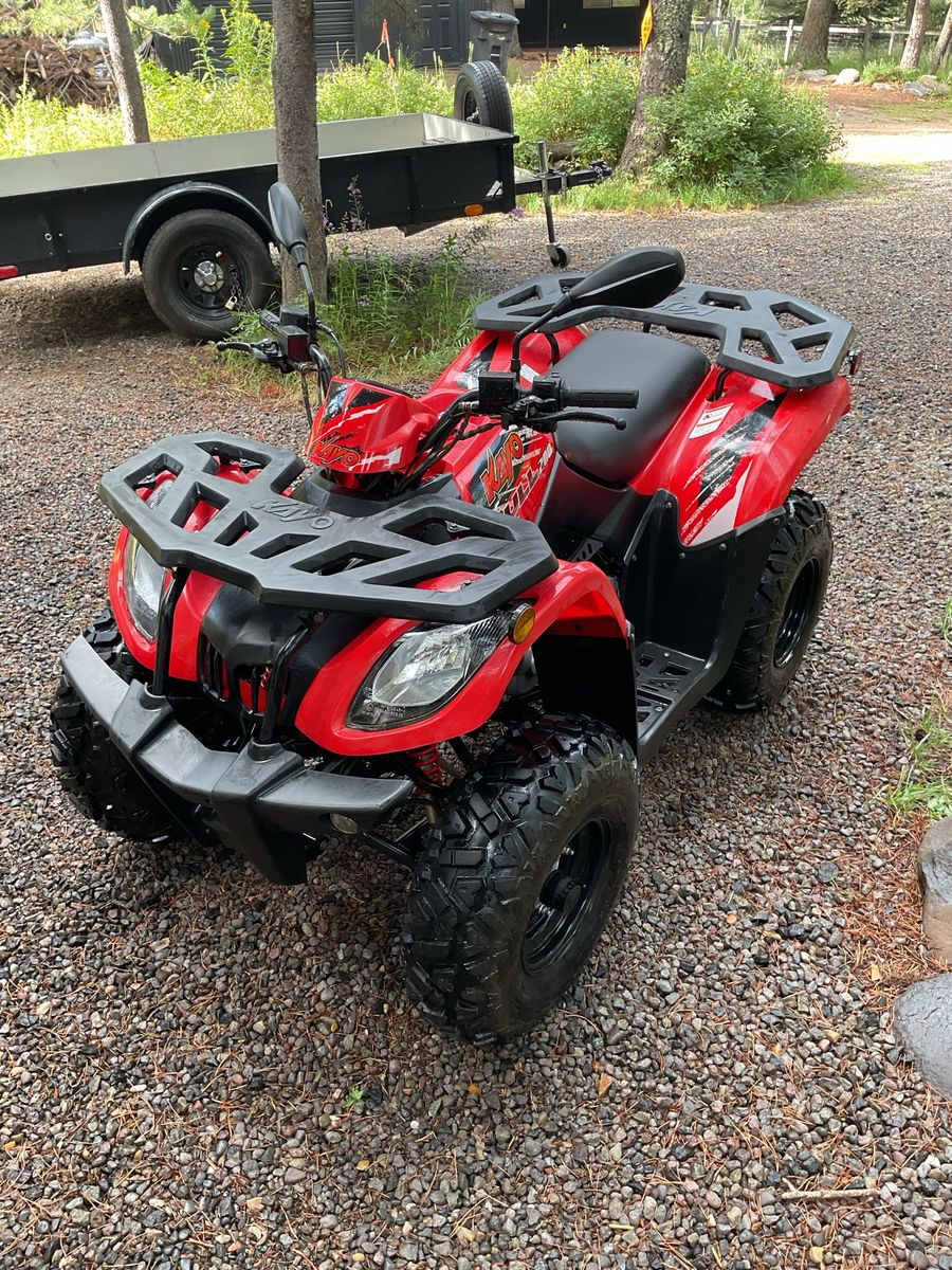 Kayo Bull 200 Red ATV Quad 4-Wheeler - Low Mileage