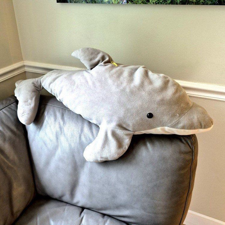 Large Dolphin Plush Toy - Soft & Cuddly Stuffed Animal