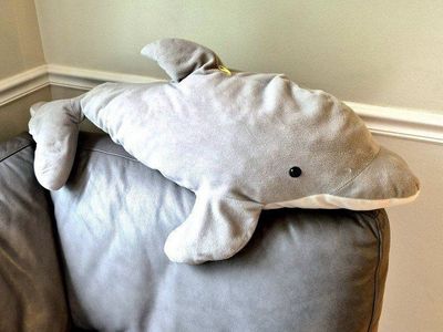 Large Dolphin Plush Toy - Soft & Cuddly Stuffed Animal