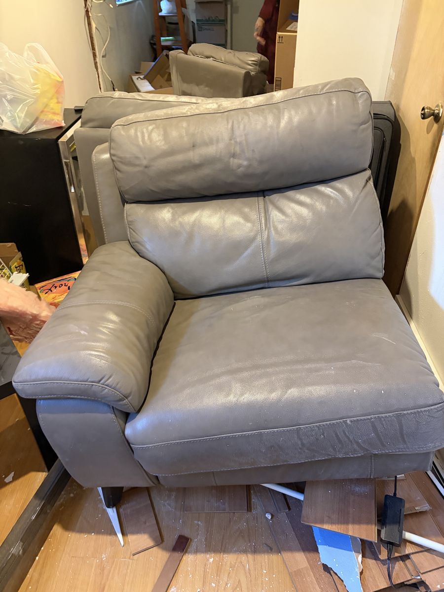 3 piece recliner L-shaped couch