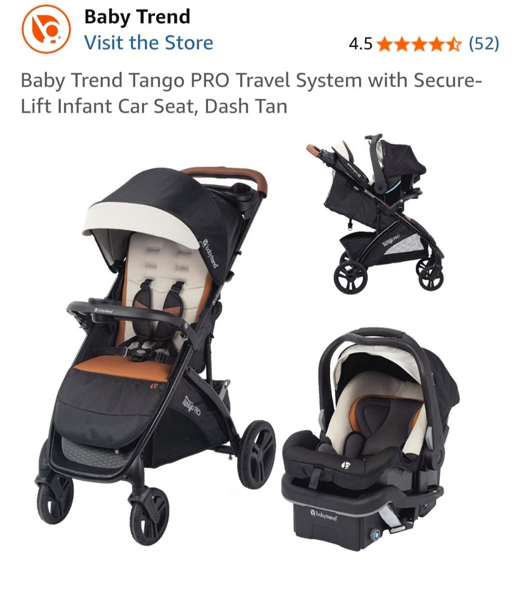 BNIB Baby Trend Tango PRO Travel System bundle