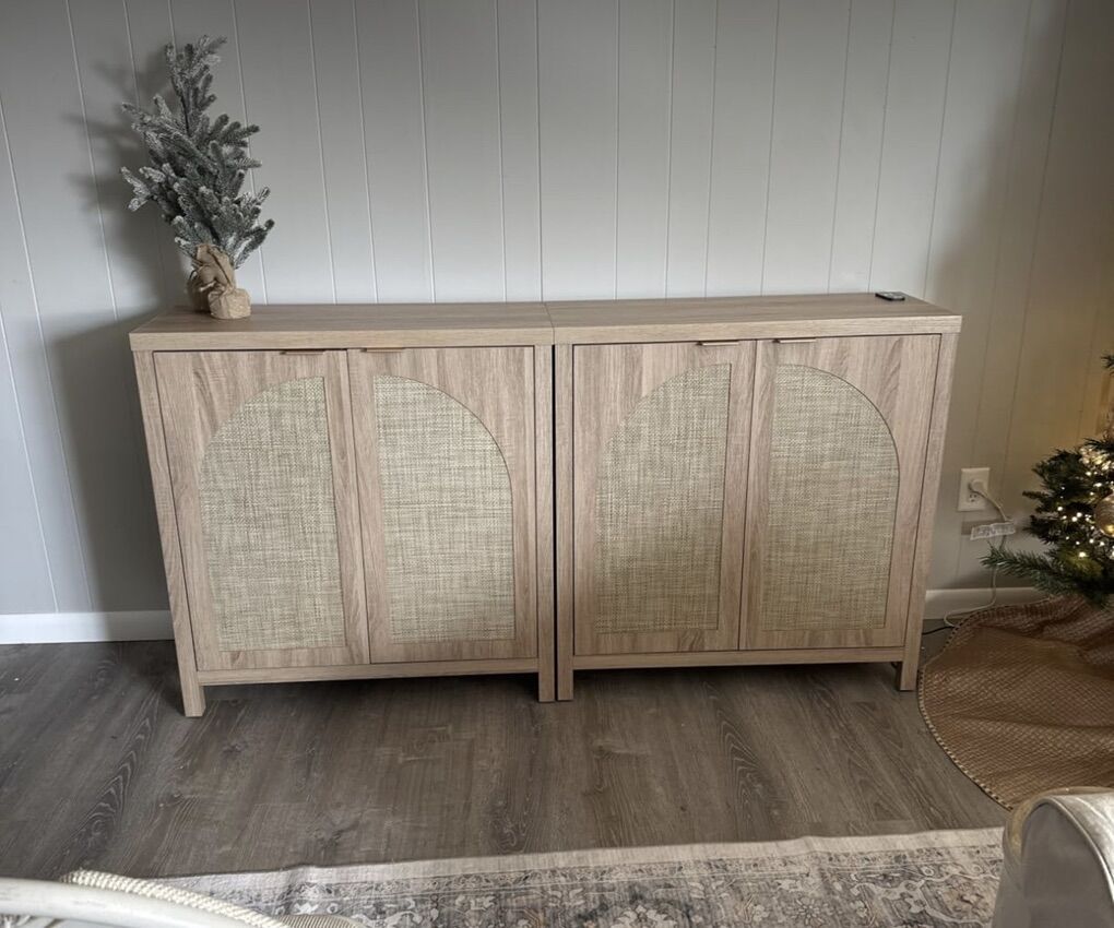 Rattan Sideboard / Buffet Cabinet