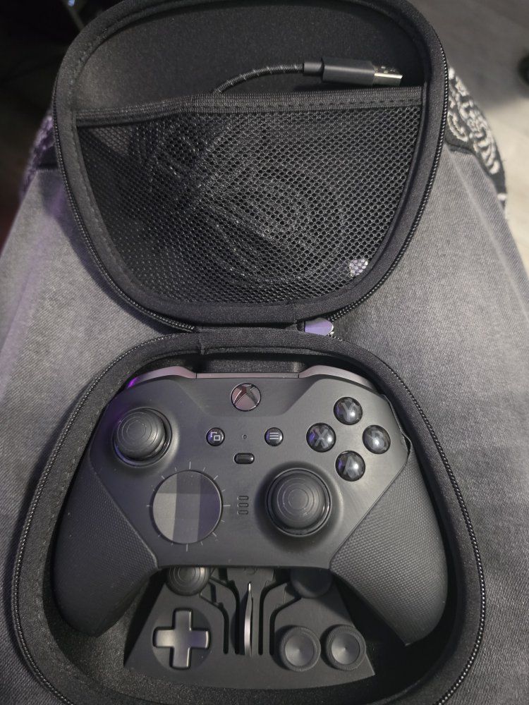 Microsoft Xbox Elite Series 2 Wireless Controller Black with Carrying Case & Accessories with branded USB wire
