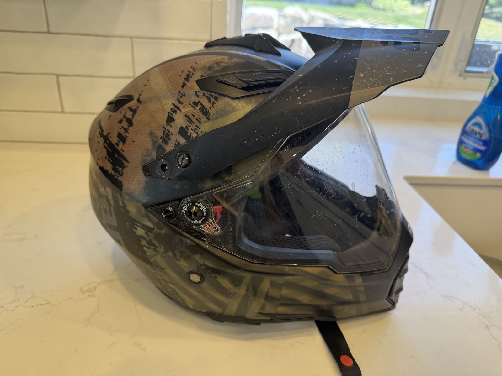 (2) AGV AX-8 Dual Evo Helmets