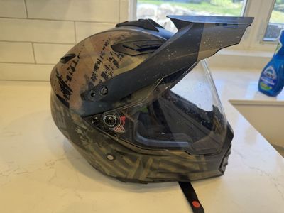 (2) AGV AX-8 Dual Evo Helmets