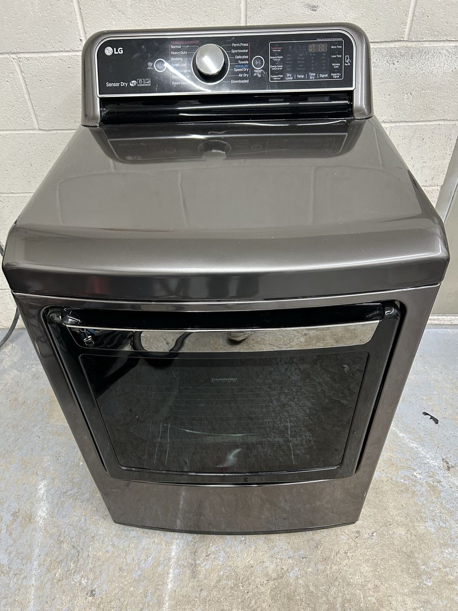 LG dark stainless electric dryer