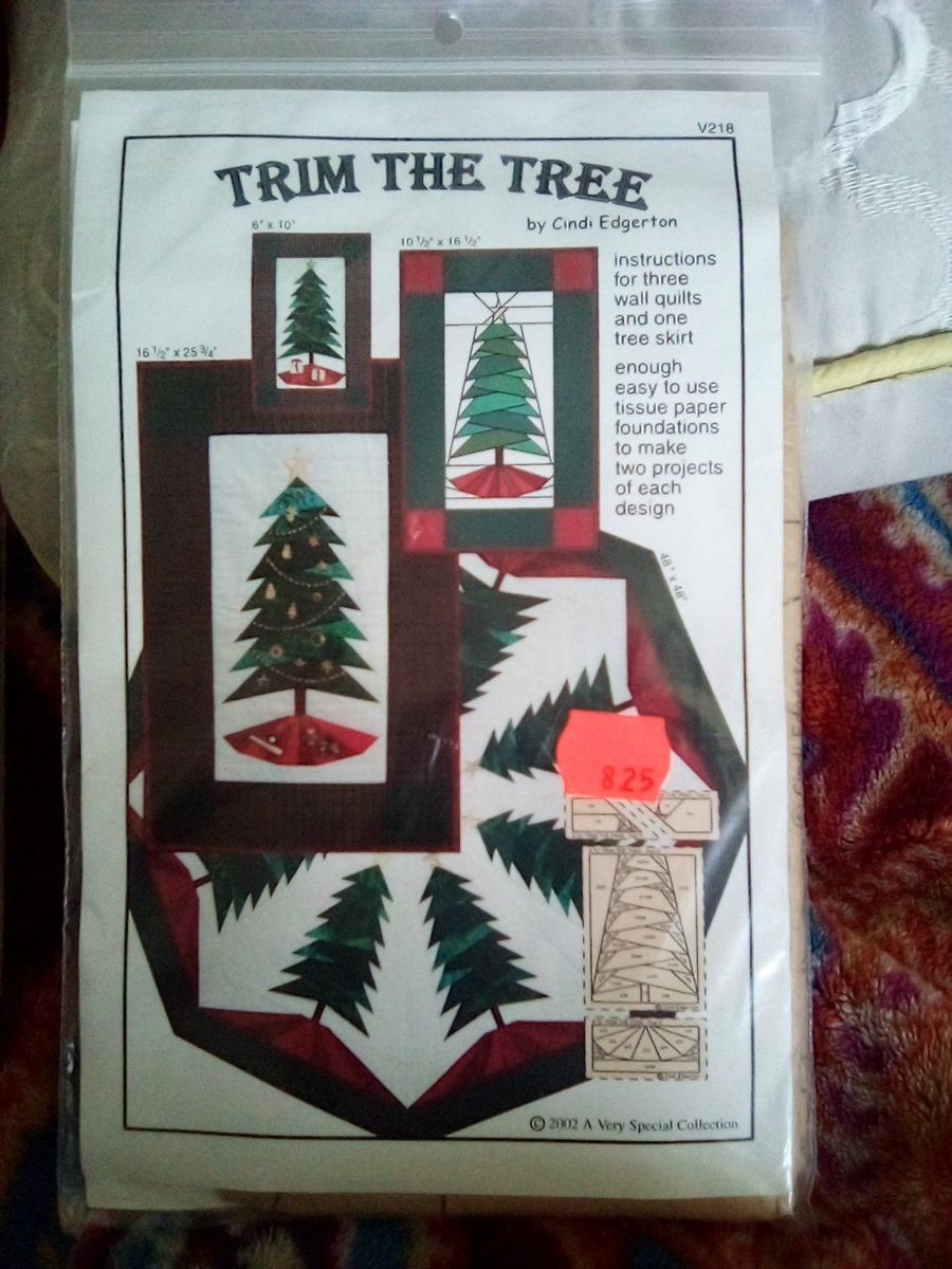 A Very Special Collection Trim the Tree Quilt Pattern by Cindi Edgerton - 4 Projects, 2001