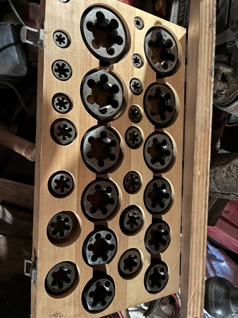 Vintage Greenfield Threading Die Set