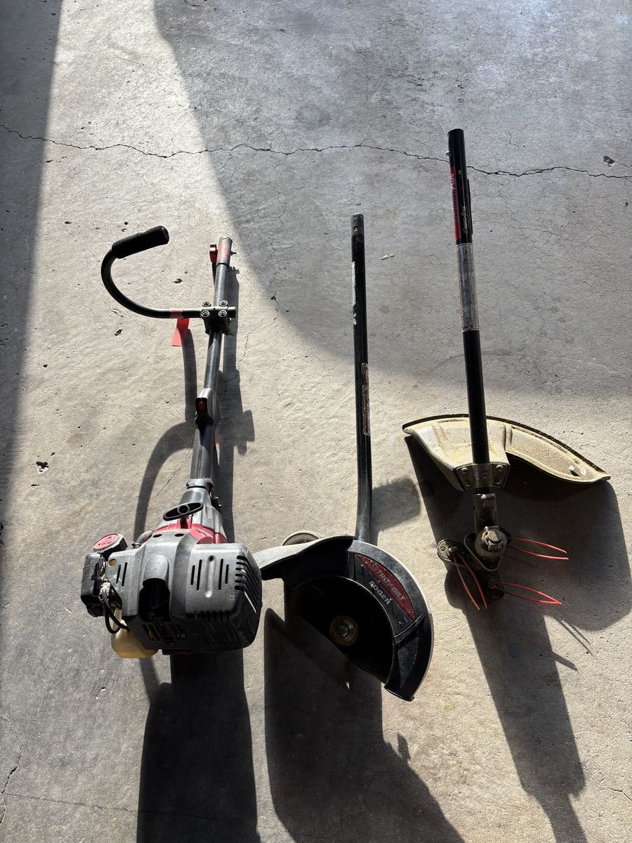 Troy-Bilt TB425CS 4-Cycle Gas String Trimmer with Edger Attachment, Red/Black