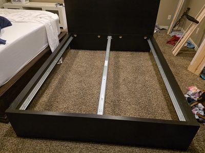 Bed Frame > Queen > Dark Brown