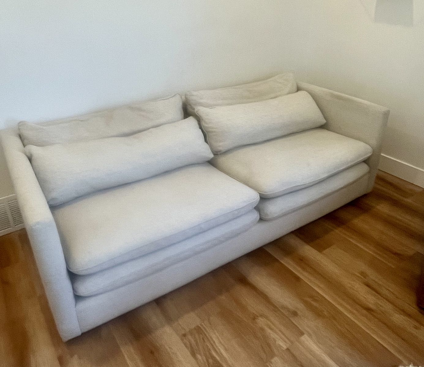 West Elm 83" Double Dream Sofa - Cream - Priced to Move ASAP!