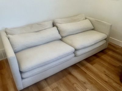 West Elm 83" Double Dream Sofa - Cream - Priced to Move ASAP!