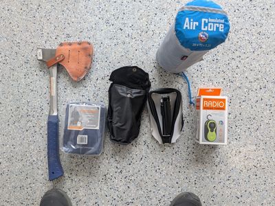 Sleeping Bag Pad & other items