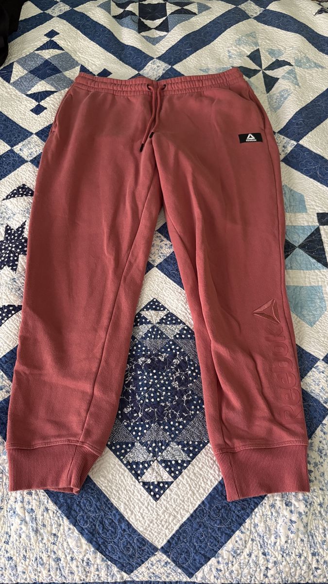 Pink fleece joggers