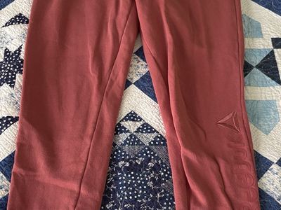 Pink fleece joggers