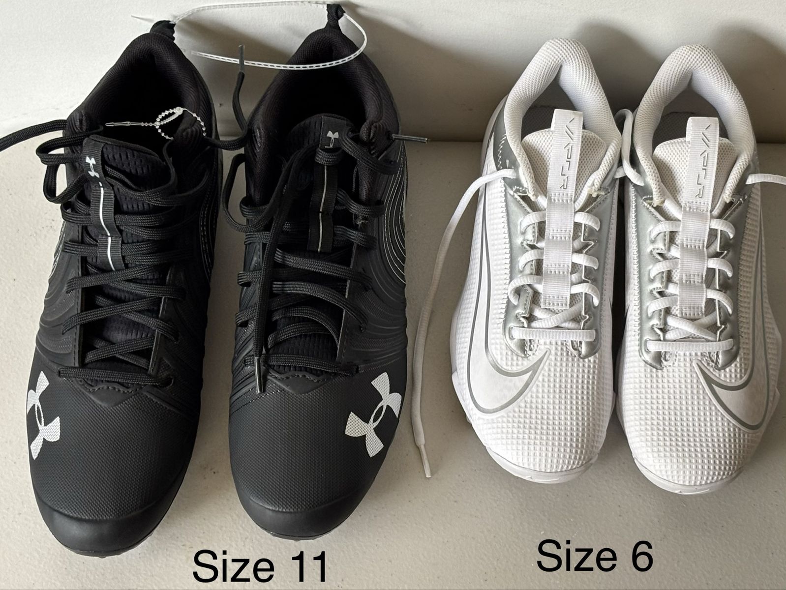 NEW Football Nitro Cleats-size 11 & 6 (no box)