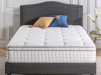 Full Medium Euro Box Top 12 in. Spring Hybrid Mattress