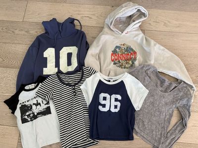 Lot of 6 girls clothes Brandy Melville lonely ghost urban RSQ