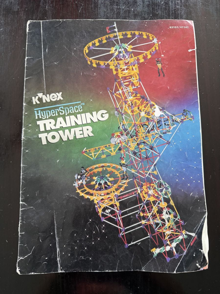 K'NEX Hyperspace Training Tower Building Set w/ Case & Manual - Large Lot Used