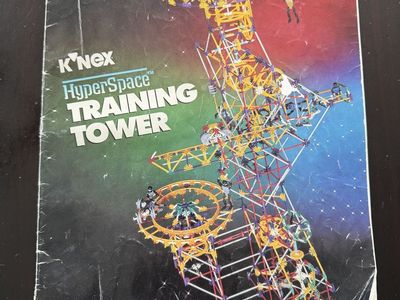 K'NEX Hyperspace Training Tower Building Set w/ Case & Manual - Large Lot Used