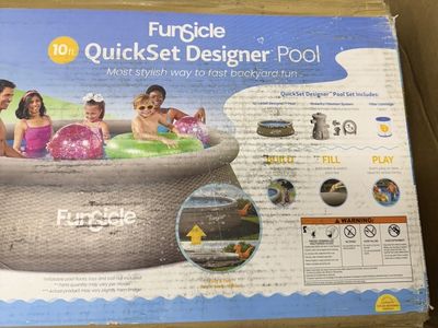 Funsicle Quickset Designer 10ft x 30in Round NEW