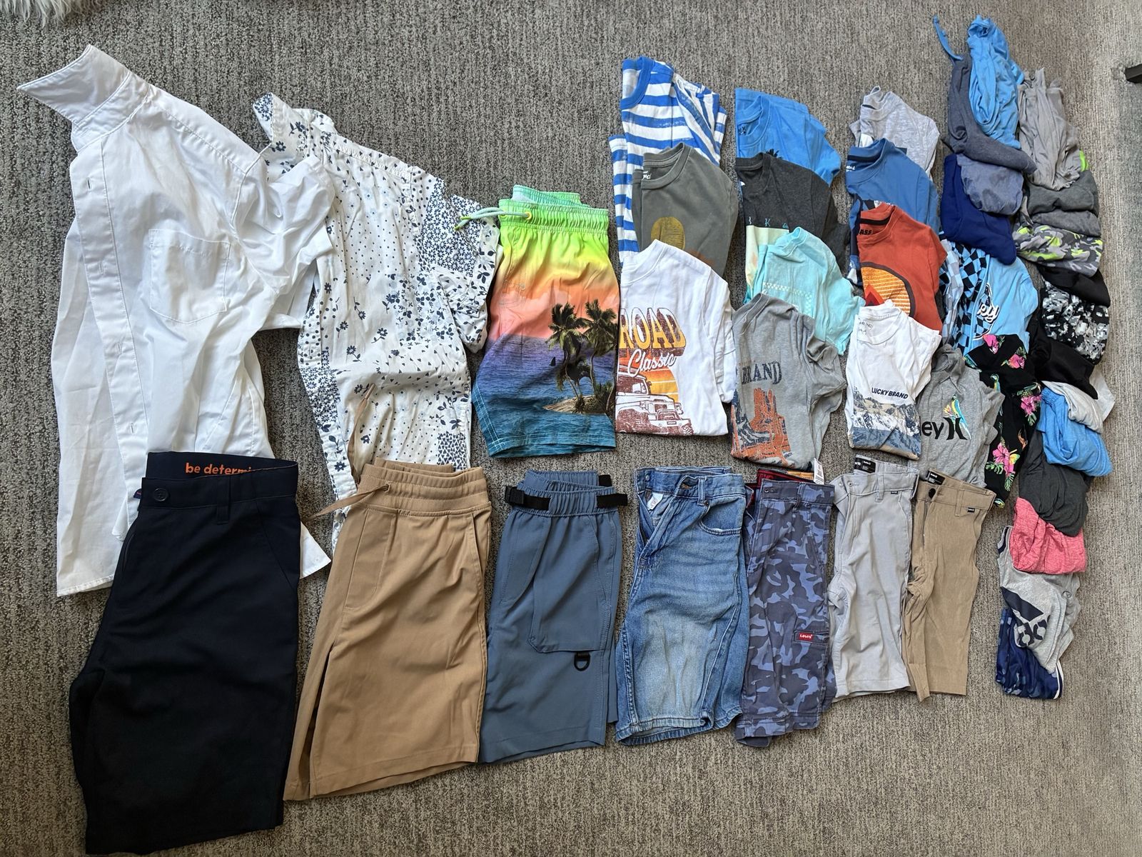 Boys Summer Clothes Size 10-12, Lot